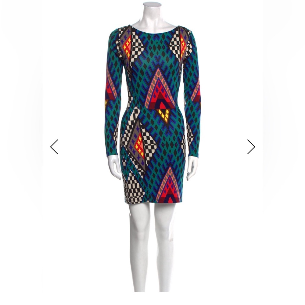 Mara Hoffman New printed sheath dress abstract artsy colorful size XS statement